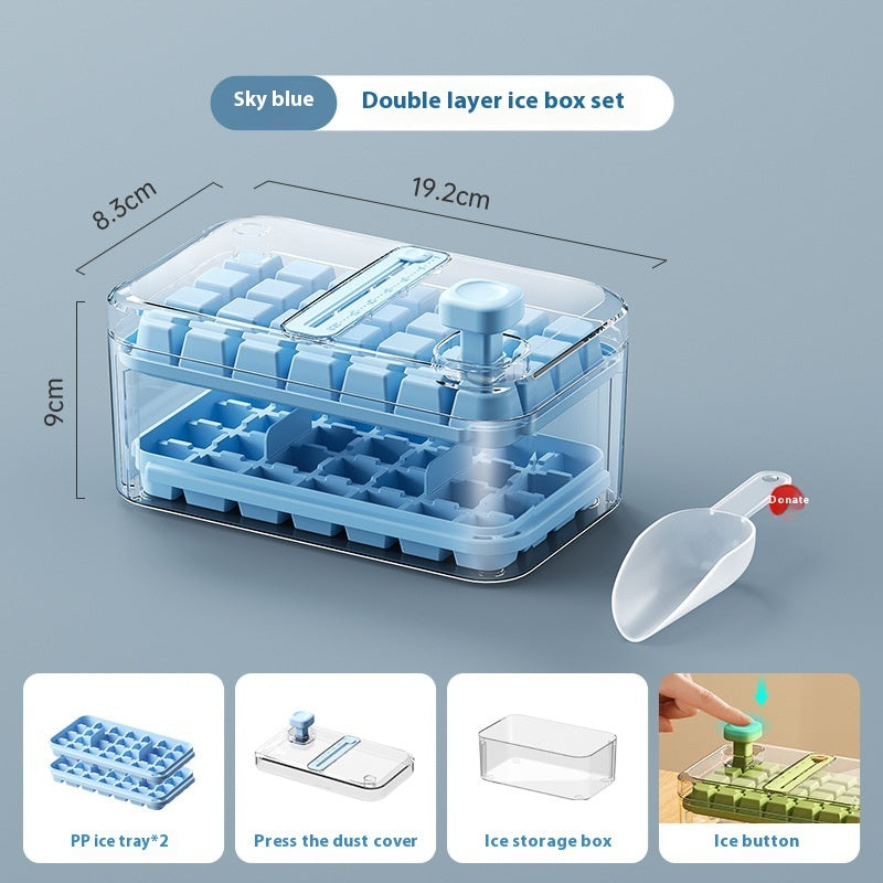 28 56 Grids Reusable Ice Mold Ice Cubes Tray DIY Moulds Ice Cubes Maker Release Homemade Ice Cubes Tray Mold Home Ice Making Tool 32810087-0e10-4344-b8aa-8dce432e75a9_trans