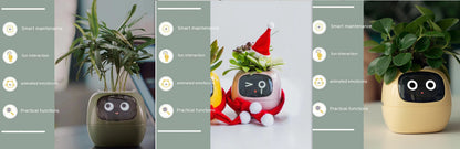 Smart Planter Endless Fun Over 49 Rich Expressions 7 Smart Sensors And AI Chips Make Raising Plants Easy And Fun - NOMAN STORE LLC