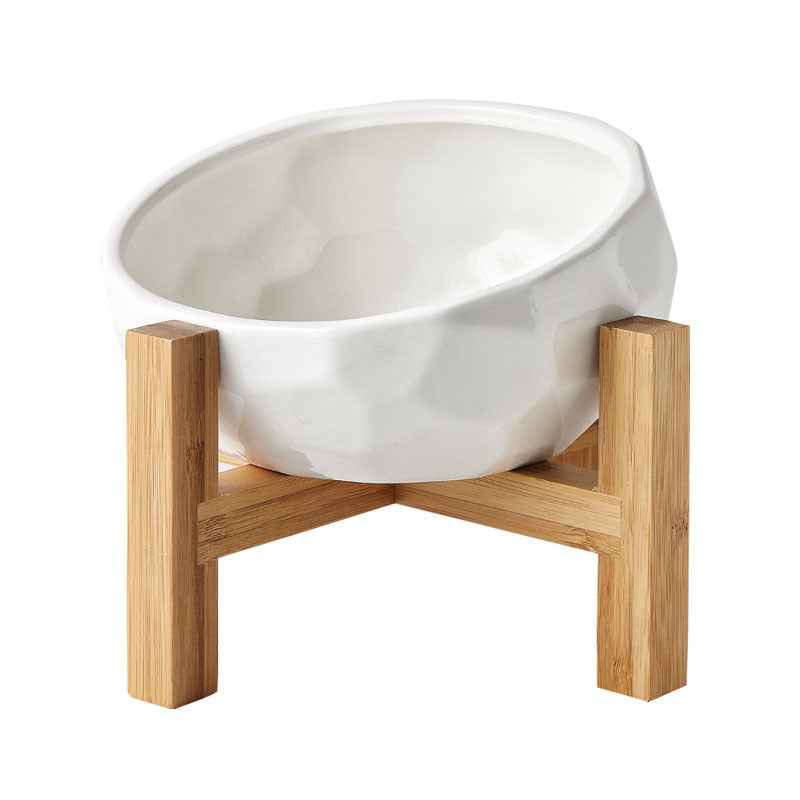 Pet bowl oblique mouth cat bowl food bowl dog bowl method bucket food bowl 33988332329437