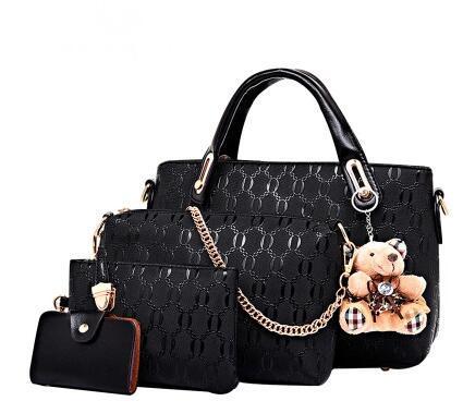 new Korean fashion handbags embossed four piece ladies bag shoulder diagonal handbag 3495515650_1047705980