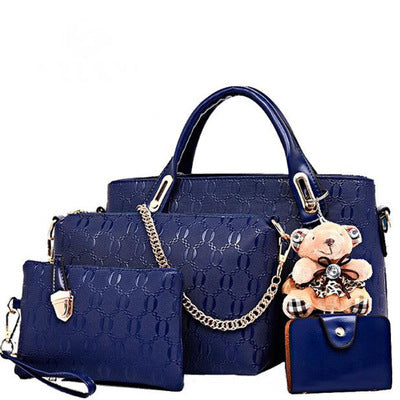 new Korean fashion handbags embossed four piece ladies bag shoulder diagonal handbag 3497631977_1047705980.400x400
