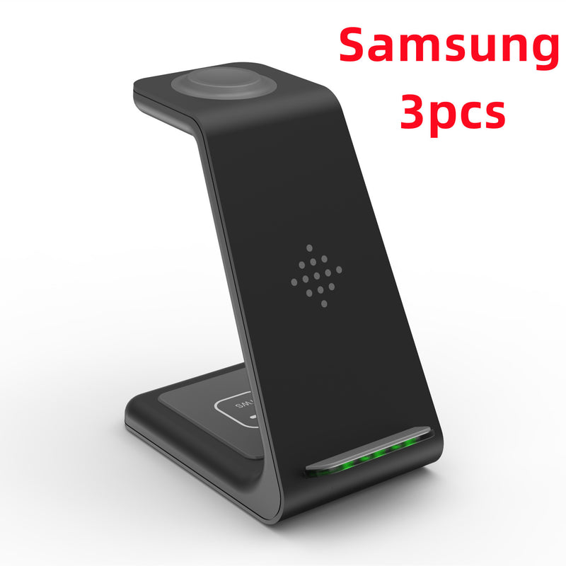 3 In 1 Fast Charging Station Wireless Charger Stand Wireless Quick Charge Dock For Phone Holder 3675e1e8-724d-4d16-a512-d37ff6538f75