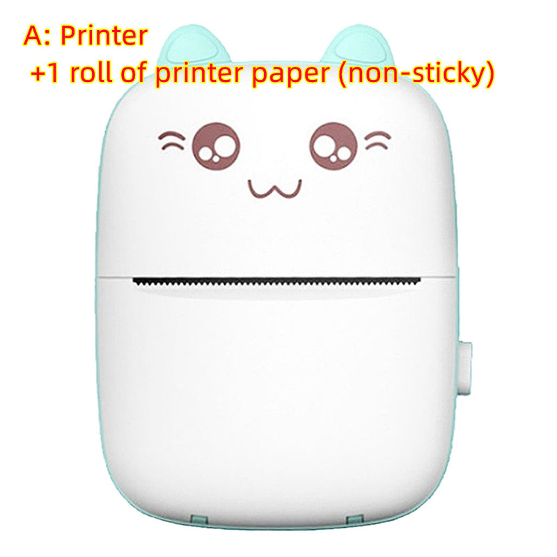 Mini Printer Portable Mini Bluetooth WiFi New Wrong Printer Mobile Phone Photo Title Note Hot Print Pocket Student Error Label Printer 36cb5f0a-151c-4d6c-b58f-8ad3c8f71248