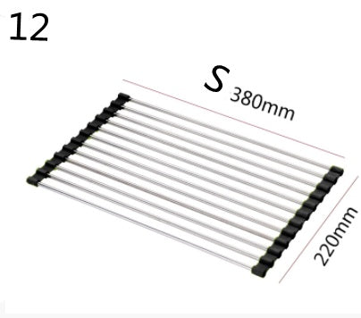 Folding Kitchen Drain Sink Rack Stainless Steel 374d96d5-5ad1-4954-8d7b-c00c00c2a8a6