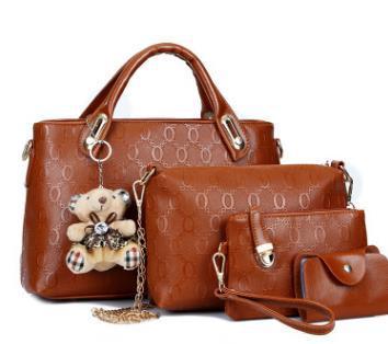 new Korean fashion handbags embossed four piece ladies bag shoulder diagonal handbag 3760653527_1047705980