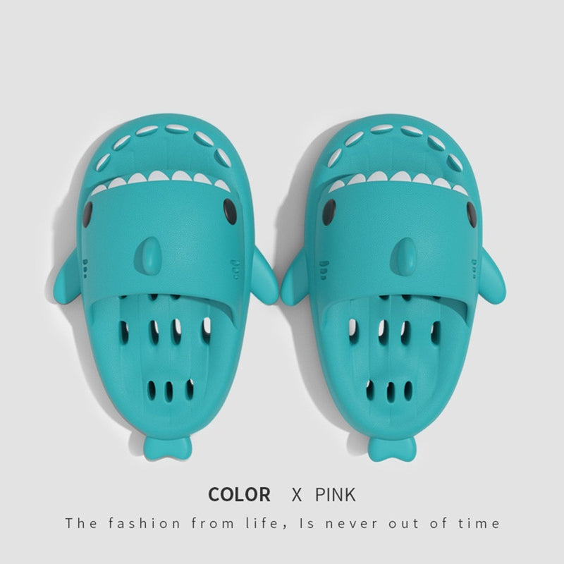 Shark Slippers With Drain Holes Shower Shoes For Women Quick Drying Eva Pool Shark Slides Beach Sandals With Drain Holes 37ae58f5-f056-46f6-acdf-7d1902b81245