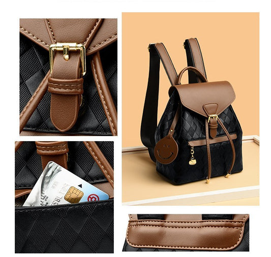 Female Backpack Casual Multifunction Women Leather Backpack Shoulder School Travel Back Pack - NOMAN STORE LLC