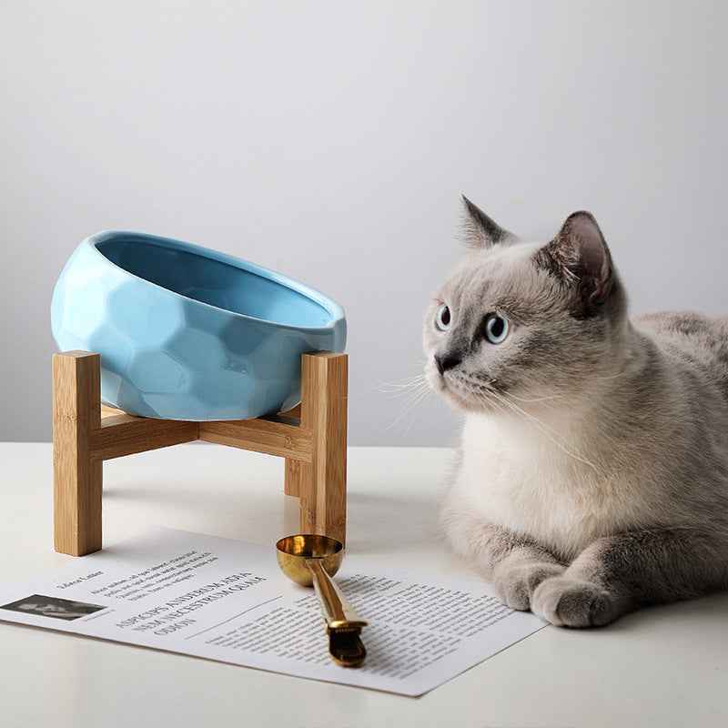 Pet bowl oblique mouth cat bowl food bowl dog bowl method bucket food bowl 3821657114901