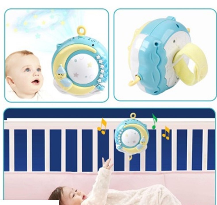 Baby Rattles Crib Mobiles Toy Holder Rotating Mobile Bed Bell Musical Box Projection Newborn Infant Baby Boy Toys 3833102301155