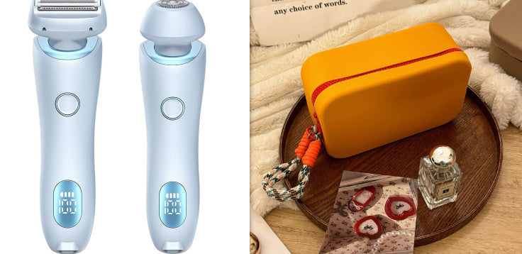 2 In 1 Hair Removal Epilator USB Rechargeable Trimmer Women Body Razor Face Leg Armpit Bikini Hand Pubic Shaver Hair Remover 390b6f15-a928-4da3-9ca8-23c75d10035f