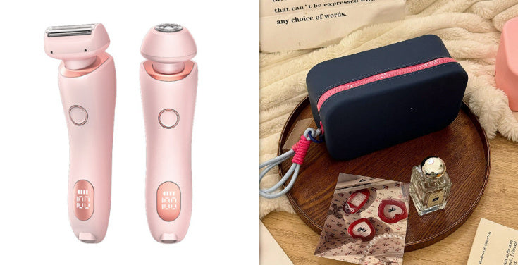 2 In 1 Hair Removal Epilator USB Rechargeable Trimmer Women Body Razor Face Leg Armpit Bikini Hand Pubic Shaver Hair Remover 393b7264-2de3-426e-af05-166300f056c9