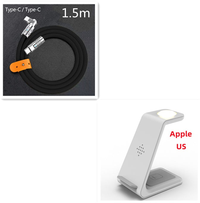 3 In 1 Fast Charging Station Wireless Charger Stand Wireless Quick Charge Dock For Phone Holder 3968a83c-2bee-406d-bde2-ea5ff0353945