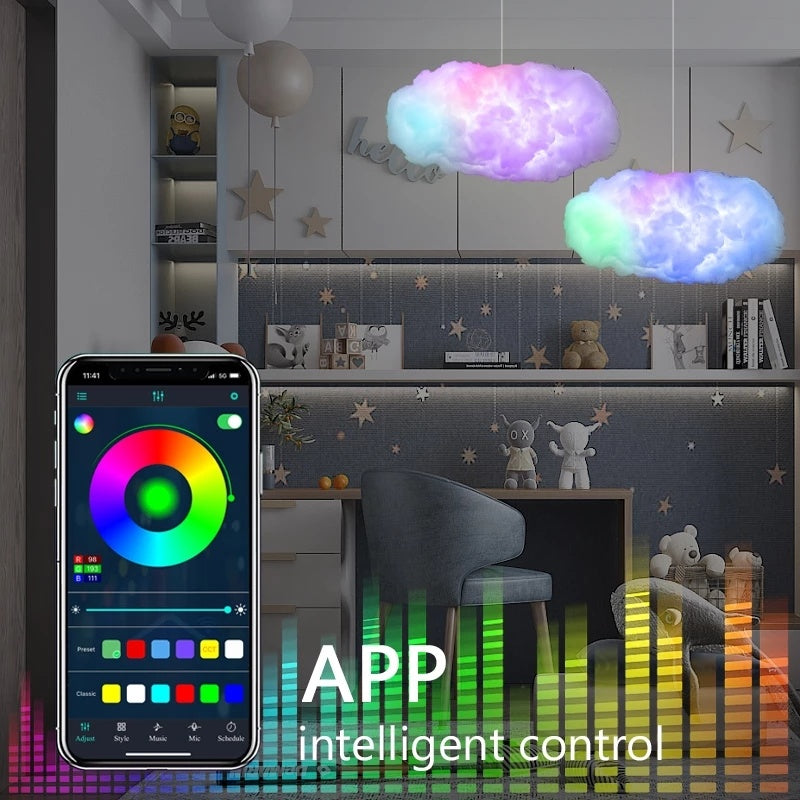 USB Cloud Light APP Control Music Synchronization 3D RGBIC Ambient Light Lightning Simulation Clouds Bedroom Room Light 3a7e5ea2-2fa6-4c51-a817-cce872af451f