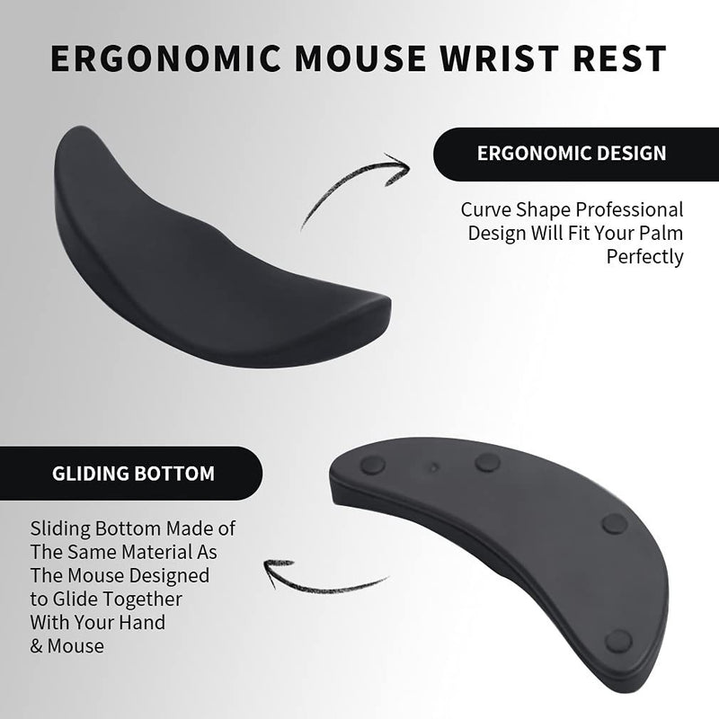 Ergonomic Mouse Wrist Rest Mouse Pads Silicon Gel Non-Slip Streamline Wrist Rest Support Mat Computer Mouse Pad For Office Gaming PC Accessories 3e57db74-13b7-416c-804a-d52f181f0d82