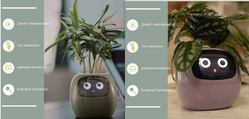 Smart Planter Endless Fun Over 49 Rich Expressions 7 Smart Sensors And AI Chips Make Raising Plants Easy And Fun - NOMAN STORE LLC
