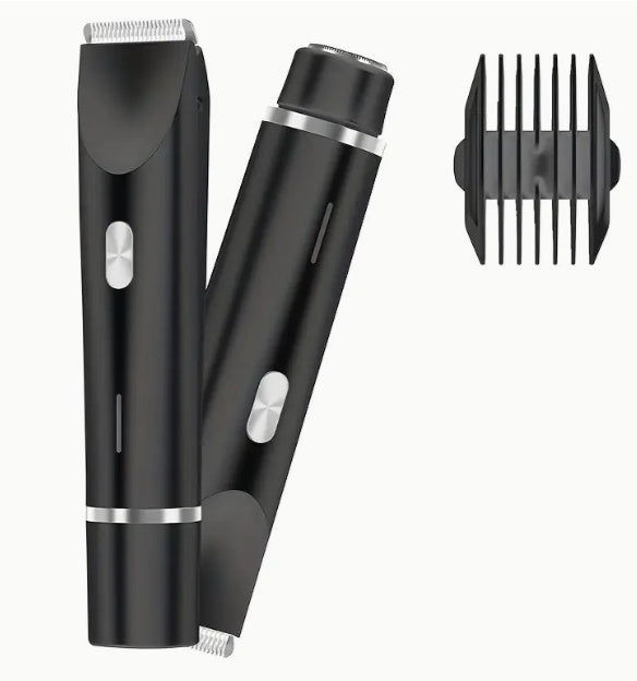 2 In 1 Hair Remover Women's Double Head Shaver Private Pubic Hair Trimmer Electric Razor Wet Dry Electric Body Hair - NOMAN STORE LLC