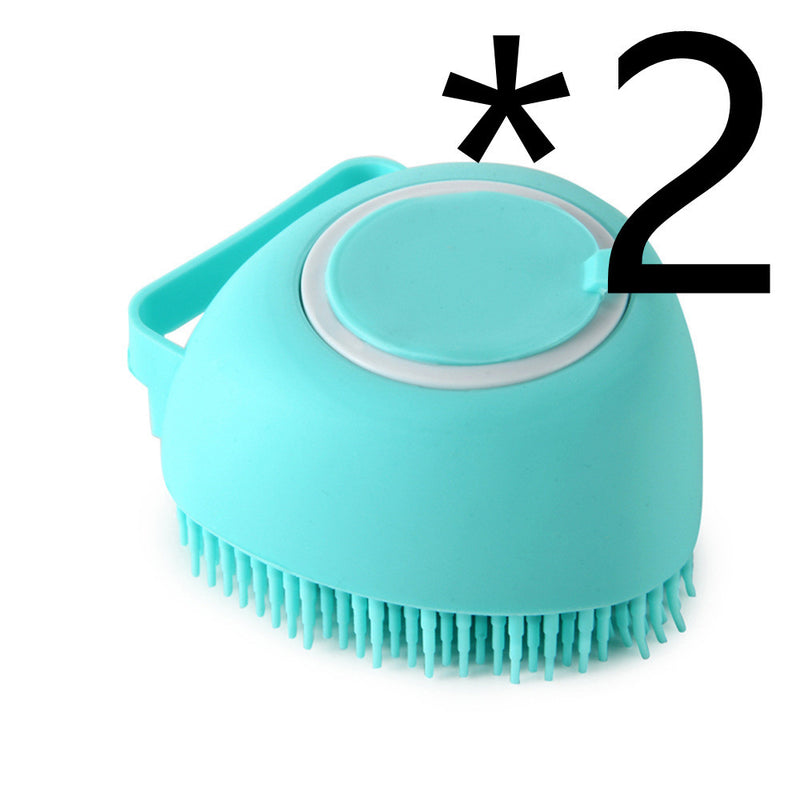 Silicone Dog Bath Massage Gloves Brush Pet Cat Bathroom Cleaning Tool Comb Brush For Dog Can Pour Shampoo Dog Grooming Supplies 40bdedda-777b-4504-ac04-27a8845e794f