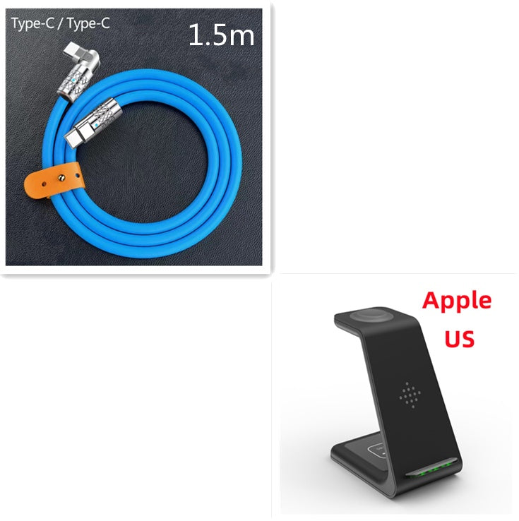 3 In 1 Fast Charging Station Wireless Charger Stand Wireless Quick Charge Dock For Phone Holder 41ae533e-e47c-43ff-b860-eaf3d46ca841