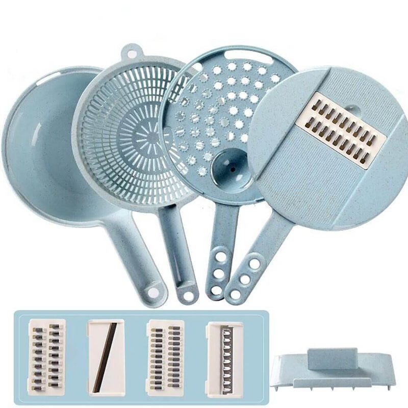 8 In 1 Mandoline Slicer Vegetable Slicer Potato Peeler Carrot Onion Grater With Strainer Vegetable Cutter Kitchen Accessories 433801222887