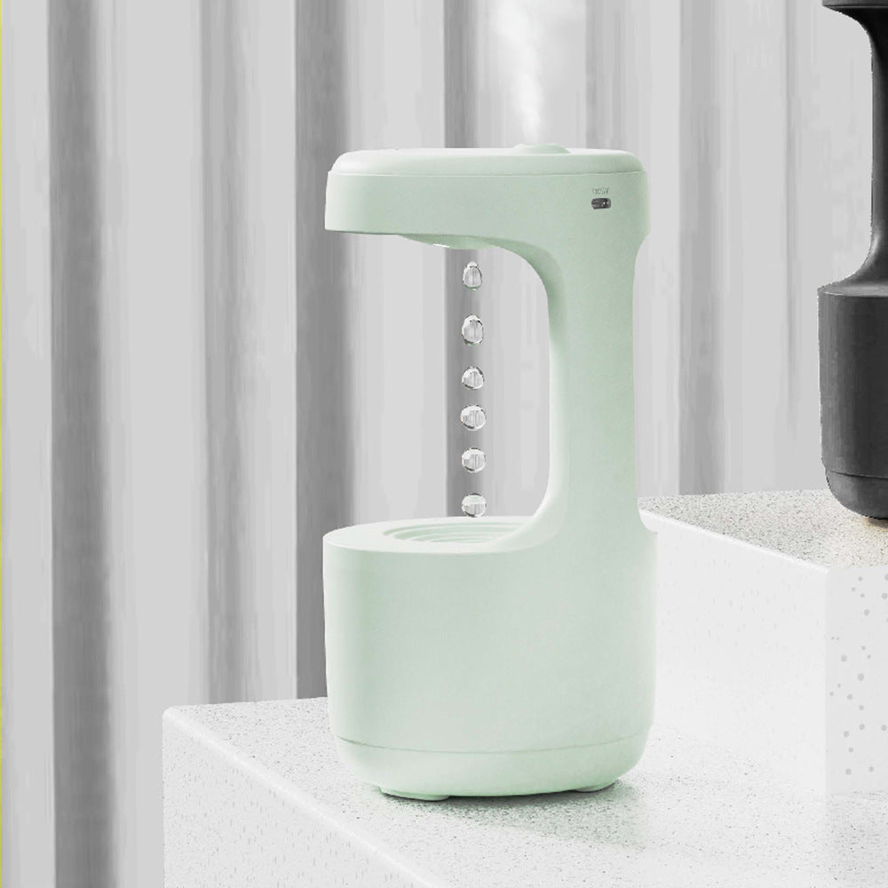 Bedroom Anti-Gravity Humidifier With Clock Water Drop Backflow Aroma Diffuser Large Capacity Office Bedroom Mute Heavy Fog Household Sprayer - NOMAN STORE LLC
