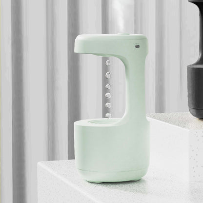 Bedroom Anti-Gravity Humidifier With Clock Water Drop Backflow Aroma Diffuser Large Capacity Office Bedroom Mute Heavy Fog Household Sprayer - NOMAN STORE LLC