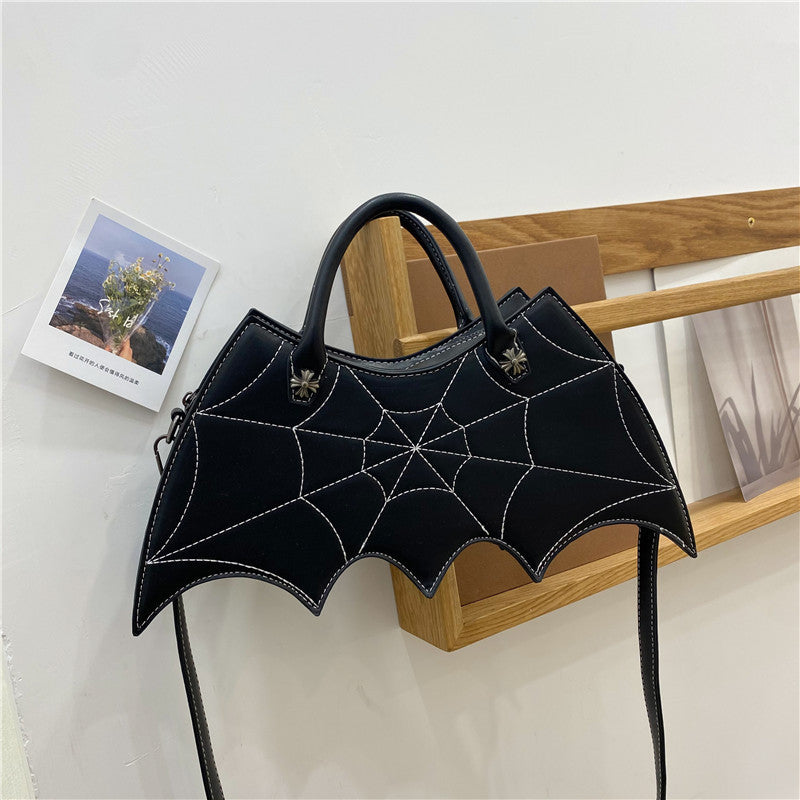 Halloween Spider Web Shape Shoulder Bags Personality Batgirl Tide Pu Handbags Fashoin Messenger Crossbody Bag 4446ac60-77ec-494e-803b-a9075562020f