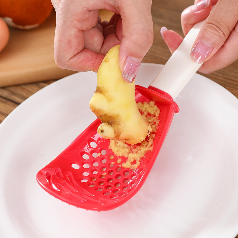 Multifunctional Slotted Spoon Grinding Cooking Spoon Mashed Auxiliary Food Ginger Garlic Spoon Press Potatoe Stir-frying Spatula Kitchen Gadget 449209624413