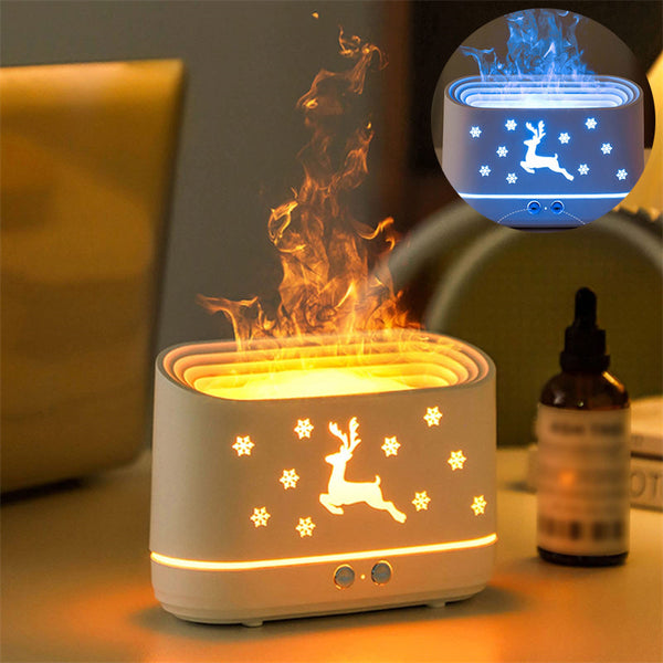 Elk Flame Humidifier Diffuser Mute Household Atmosphere Lamp Christmas Home Decorations 44cf2fc4-8abc-4e77-bf6f-4a235e22cc6f