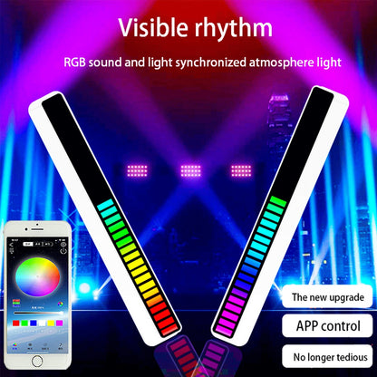 New Car Sound Control Light RGB Voice-Activated Music Rhythm Ambient Light With 32 LED 18 Colors Car Home Decoration Lamp - NOMAN STORE LLC
