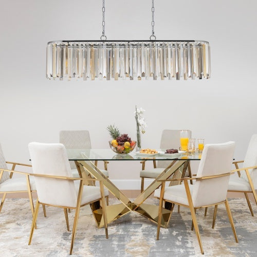Modern Oval Crystal Chandelier Luxury Home Decor Fixtures - No Bulbs Unavailable Platform- Temu 4591b75f-4509-43c5-ad74-d5dd0e24e5cc