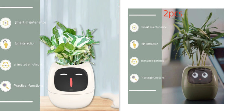 Smart Planter Endless Fun Over 49 Rich Expressions 7 Smart Sensors And AI Chips Make Raising Plants Easy And Fun - NOMAN STORE LLC