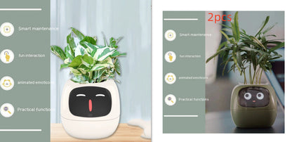 Smart Planter Endless Fun Over 49 Rich Expressions 7 Smart Sensors And AI Chips Make Raising Plants Easy And Fun - NOMAN STORE LLC