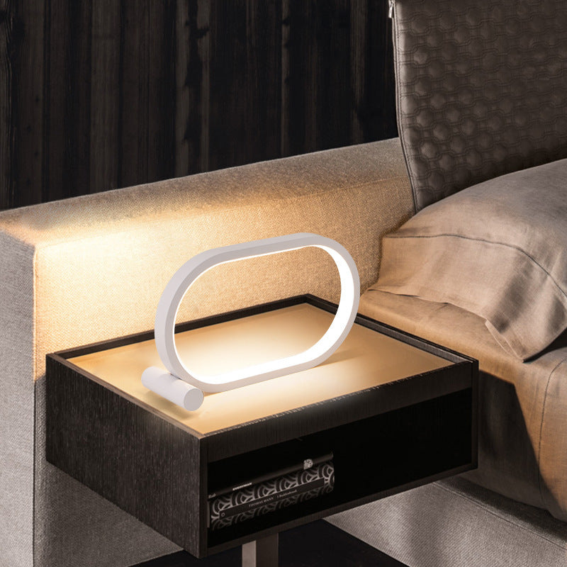 Usb Plug-In Lamp Oval Acrylic Lamp Touch Control Dimmable Modern Simple Creative Night Lamp Bedside Reading Lamp Desk Table Led 48f8f62e-087c-4891-a2dc-e4427d5a57ac