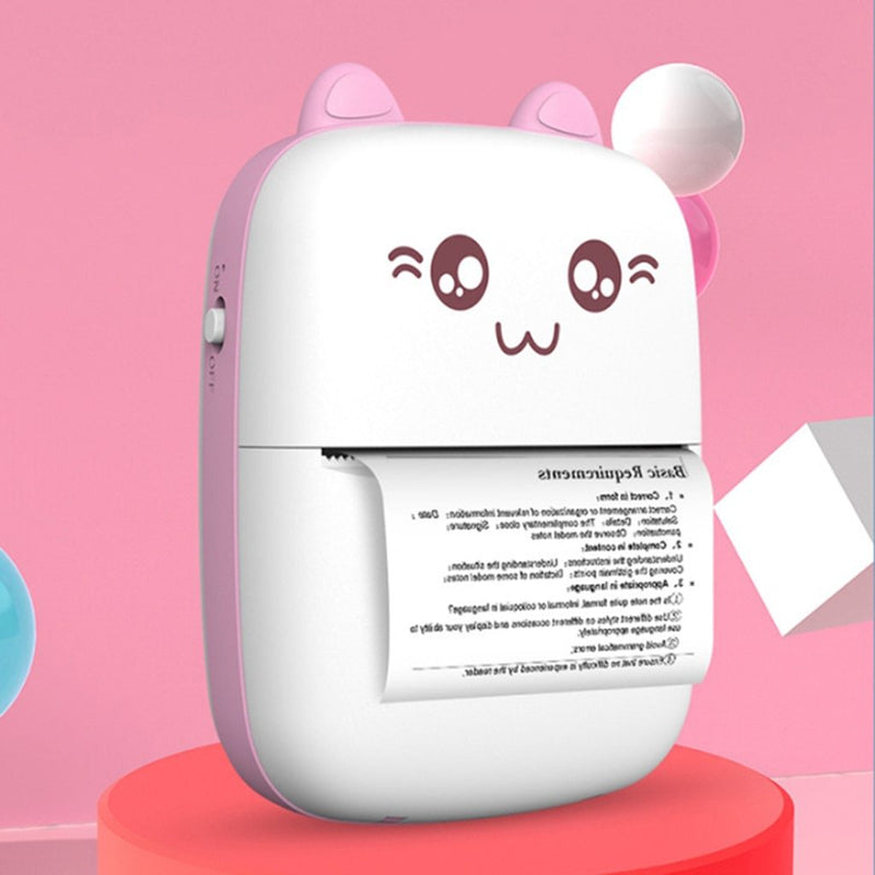 Mini Printer Portable Mini Bluetooth WiFi New Wrong Printer Mobile Phone Photo Title Note Hot Print Pocket Student Error Label Printer 4951366535538