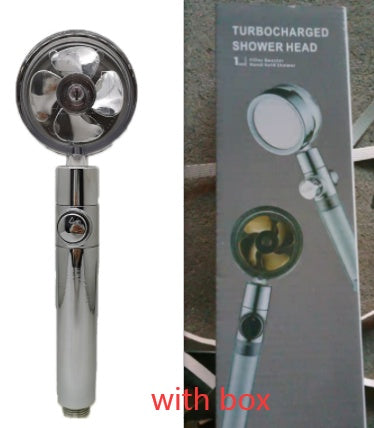 Shower Head Water Saving Flow 360 Degrees Rotating With Small Fan ABS Rain High Pressure Spray Nozzle Bathroom Accessories 4a9a2976-b2f4-423e-b0b7-11a2a988c796