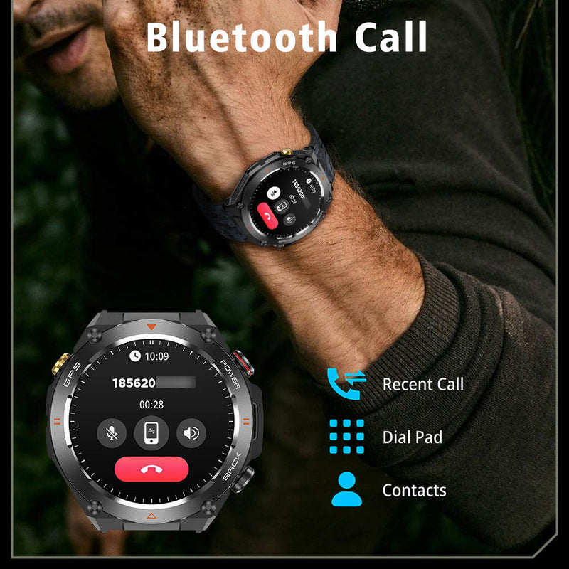 SENBONO GPS Smart Watch Men 1.45'' HD Screen Built-In GPS Altimeter Barometer Compass AI Voice Compatible With Android & IPhone 4b8c8ba0-4624-4108-9a15-a59a8567f4a6