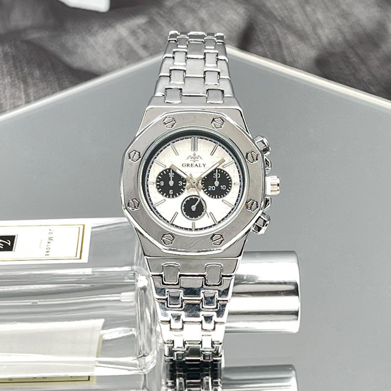 Fashion Men's And Women's Same Steel Belt Quartz With Calendar Waterproof Couple's Watch 4ba9654c-8108-4aaa-9dde-560acbc43ebe