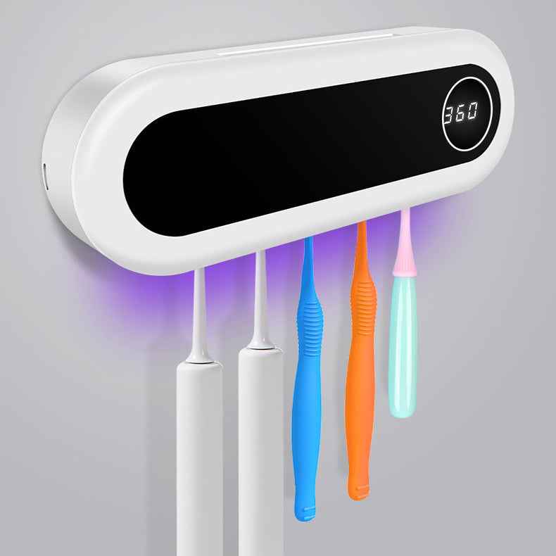 Wall Mounted Toothbrush Holder Smart Toothbrush UV Sterilizer Holder Toothpaste Dispenser Squeezer For Bathroom Accessories 4c28d25d-0148-48e7-9964-61b60e57d47a