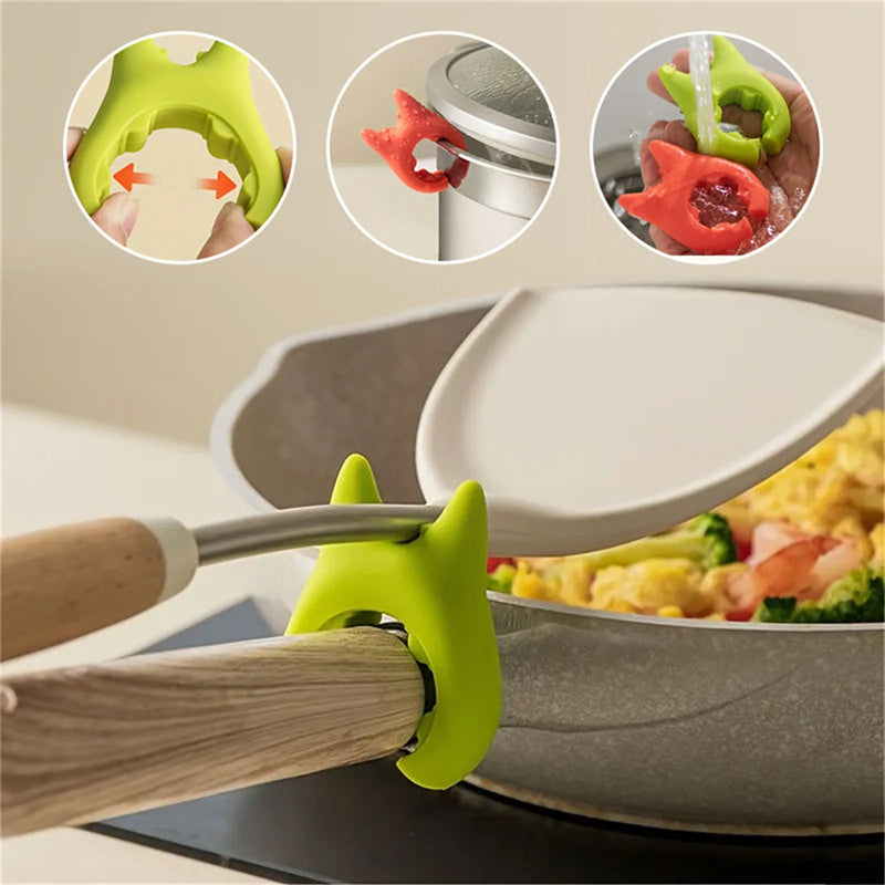 Multifunctional Spatula Holder Silicone Anti-overflow Spoon Holder Cooking Pot Anti-scalding Clip Kitchen Gadgets 4c78c69b-58ce-4e4f-93a2-08781bd2396e