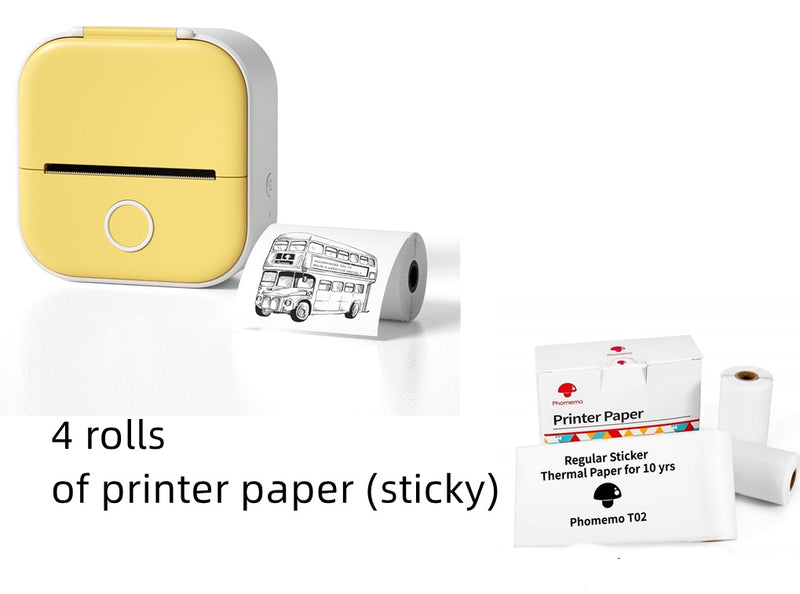 Portable Mini Thermal Label Printer Home Photo Printer Student Wrong Question Printer Bluetooth-compatible Mini Label Printer Price Tag 4c7fa460-5a1d-4d67-86c4-bd3f60ca99c3