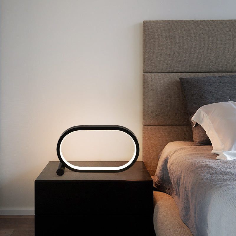 Usb Plug-In Lamp Oval Acrylic Lamp Touch Control Dimmable Modern Simple Creative Night Lamp Bedside Reading Lamp Desk Table Led 4c96d388-d483-4143-87c4-596ad4f4168e