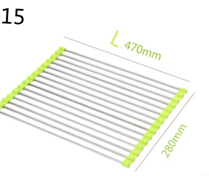 Folding Kitchen Drain Sink Rack Stainless Steel 4d0692c5-ce93-4b8a-9052-a48c464be603