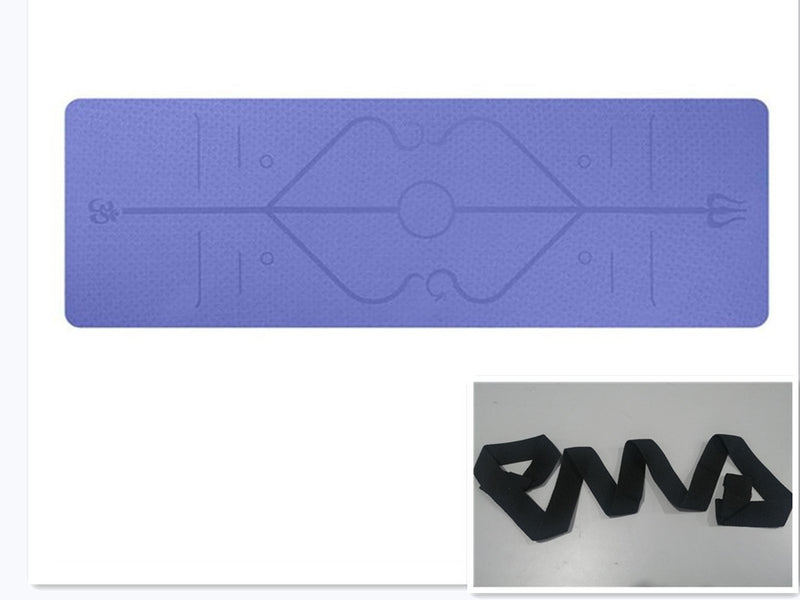 Non Slip TPE Yoga Mat Position Line Beginner 4d25b4c0-0c04-4f2e-b4b6-72ba17c1a973