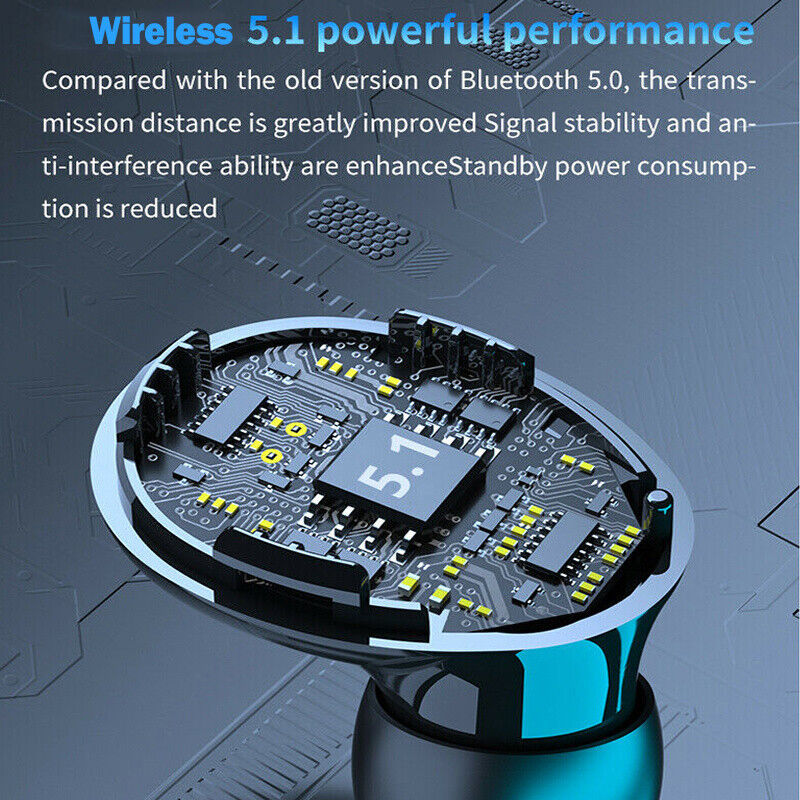 TWS Wireless 5.1 Waterproof Bluetooth Sports Waterproof Earphones 4d7428d5-1099-4781-964b-78f610e9bf15