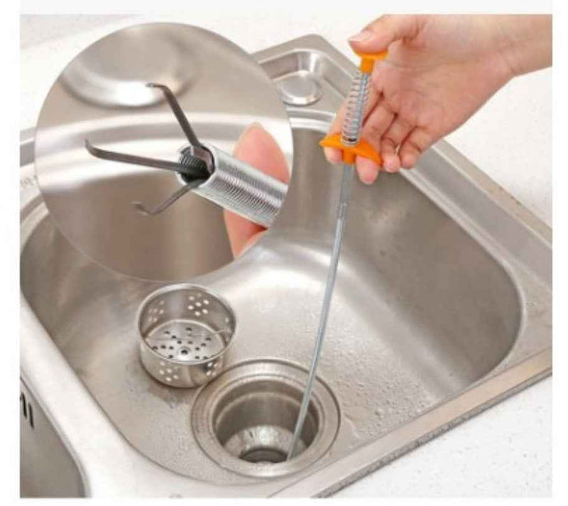 60CM Sewer Dredger Spring Pipe Dredging Tool Household Hair Cleaner Drain Clog Remover Cleaning Tools Household For Kitchen Sink Kitchen Gadgets 500925239076