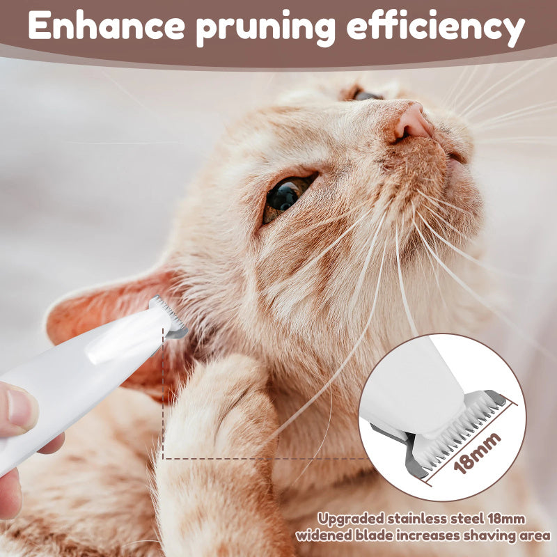 Pets Dog Paw Trimmer With LED Light Fully Waterproof Pet Hair Trimmer With LED Display Dog Clippers For Grooming Widen Blade 50692f6d-b0da-40d8-9b43-40c3b53873f5