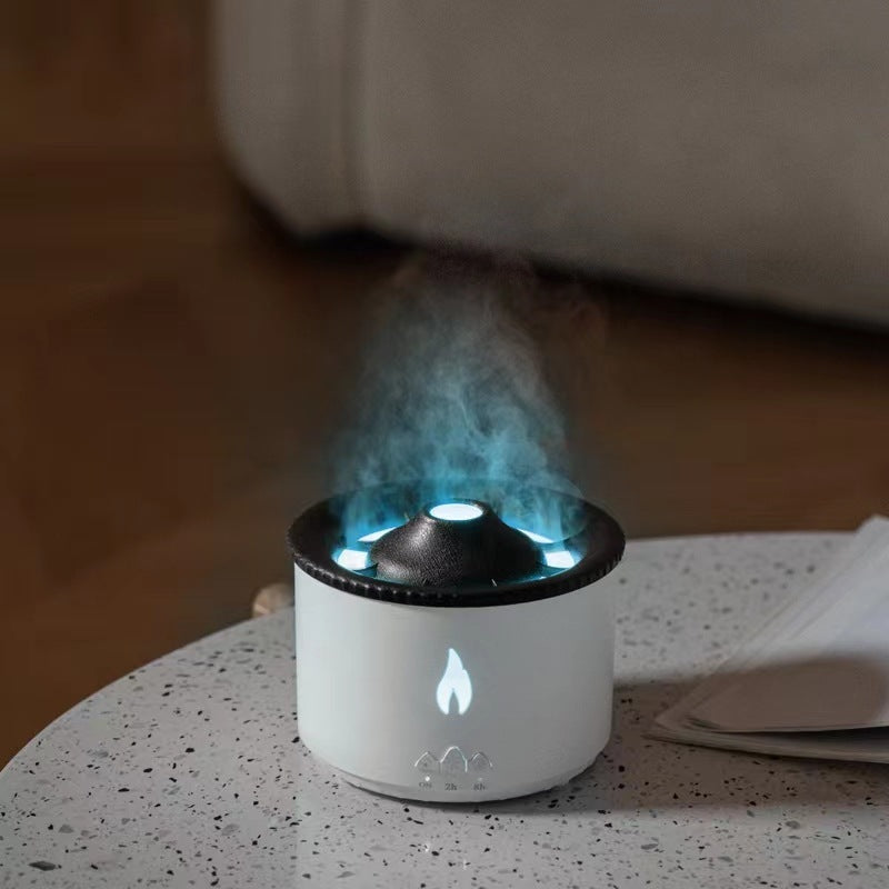 New Creative Ultrasonic Essential Oil Humidifier Volcano Aromatherapy Machine Spray Jellyfish Air Flame Humidifier Diffuser 50831748-dea2-48de-b4f2-fe77ab633f16