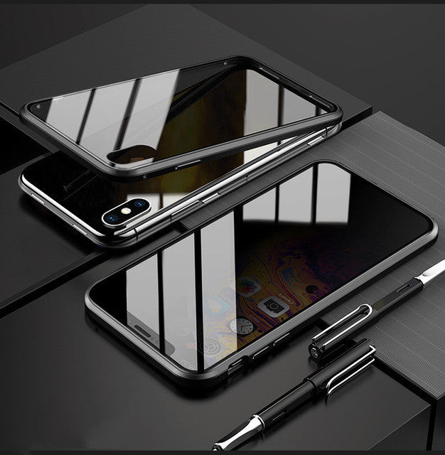 Phone Case Anti-peep Magnetic Protective Shell Magnetic Privacy Glass Case For Phone 50a5ace7-eca3-42bd-a4bd-1ddf455b606f