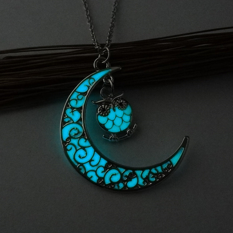 Glowing Pendant Necklaces Silver Plated Chain Necklaces 5163568555352