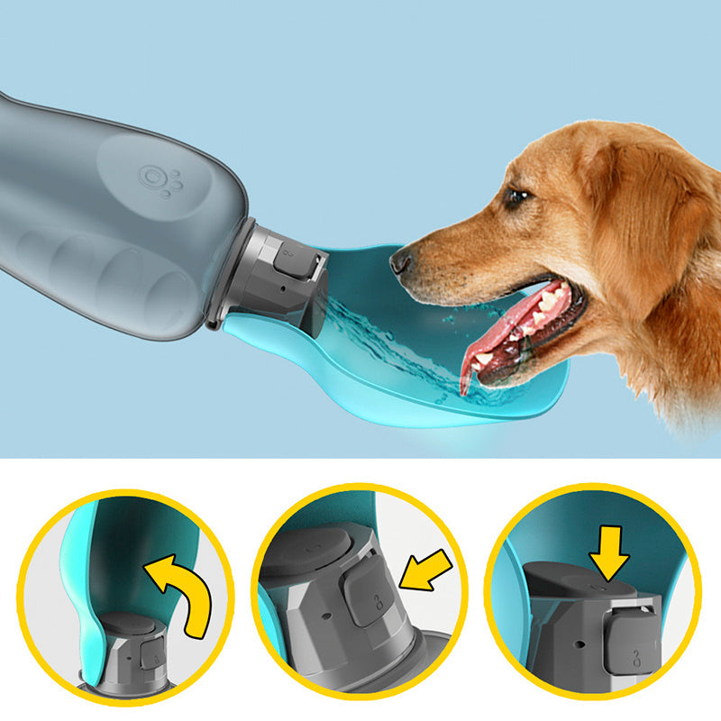 800ml Dogs Water Bottle Portable High Capacity Leakproof Pet Foldable Drinking Bowl Golden Retriever Outdoor Walking Supplies Pet Products 520c38b8-df27-4e56-8e87-fc000f2a8ed5
